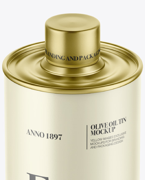 Olive Oil Tin Can Mockup