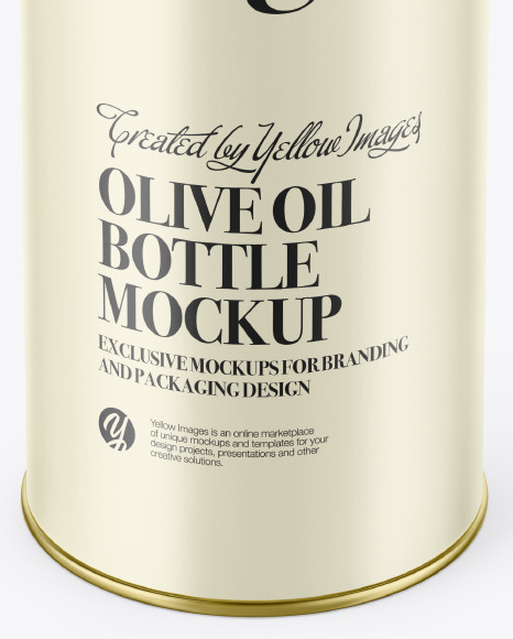 Olive Oil Tin Can Mockup