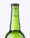 Green Beer Bottle Mockup