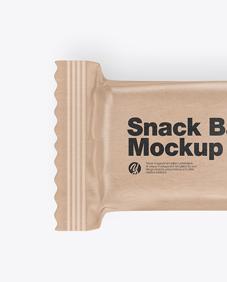 Kraft Paper Snack Bar Mockup