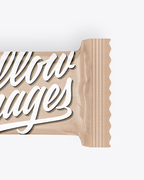 Kraft Paper Snack Bar Mockup