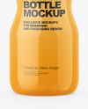 Glossy Plastic Yoghurt Bottle Mockup