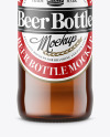 Amber Beer Bottle Mockup