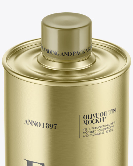 Olive Oil Tin Can Mockup