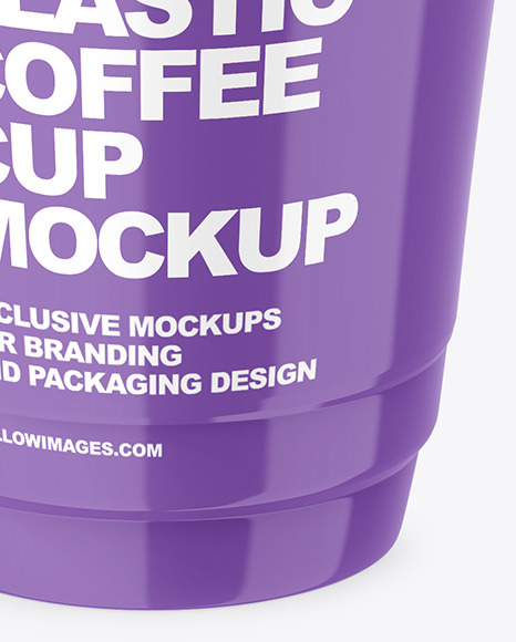 Glossy Cup w/ Coffee Splash Mockup