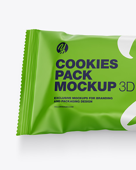 Cookies Matte Package Mockup