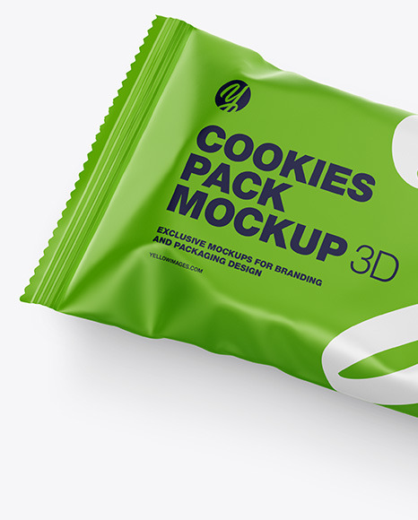 Cookies Matte Package Mockup