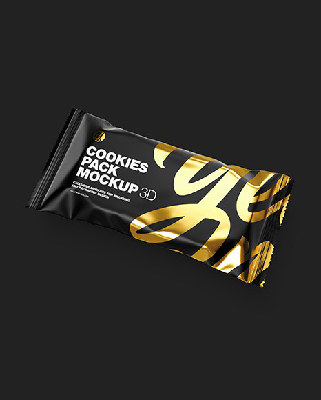 Cookies Matte Package Mockup