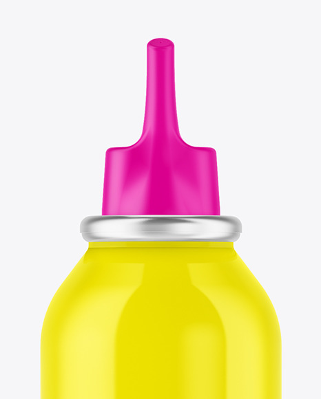 Glossy Nasal Spray Bottle Mockup