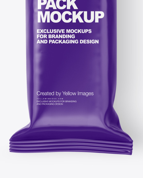 Glossy Snack Pack Mockup