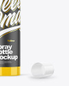 Glossy Spray Bottle Mockup