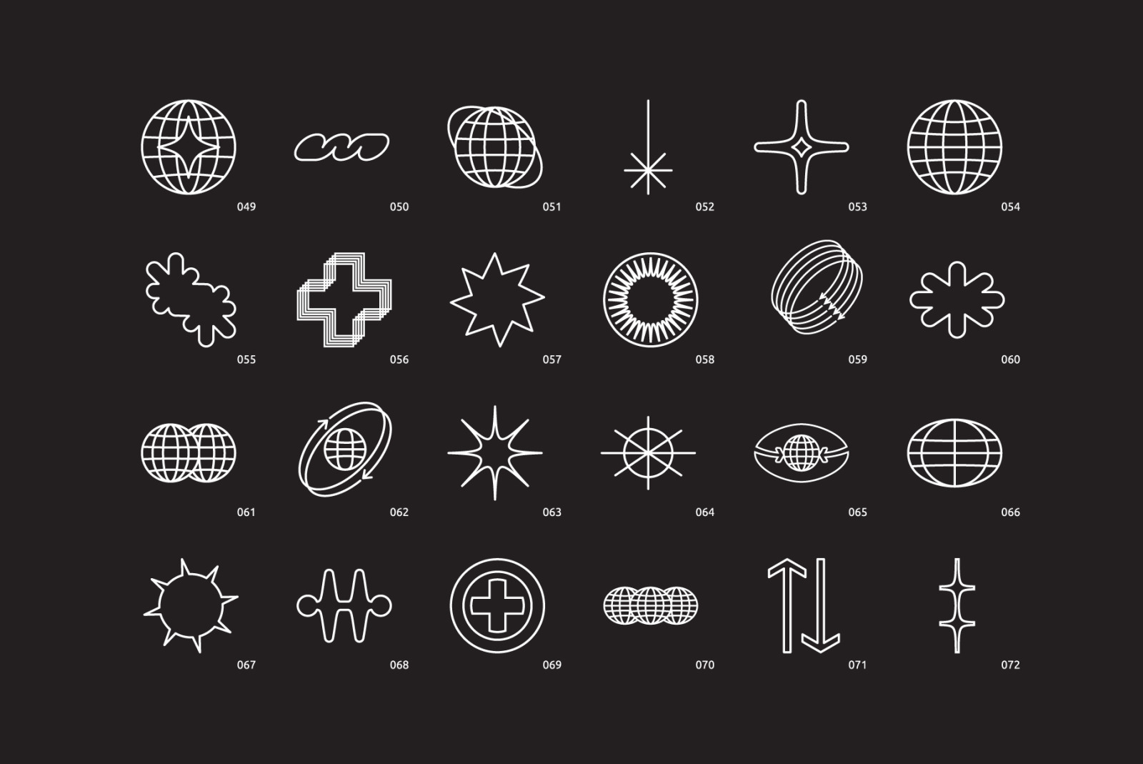 96 Linear Vector Shapes 96 Linear Vector Shapes