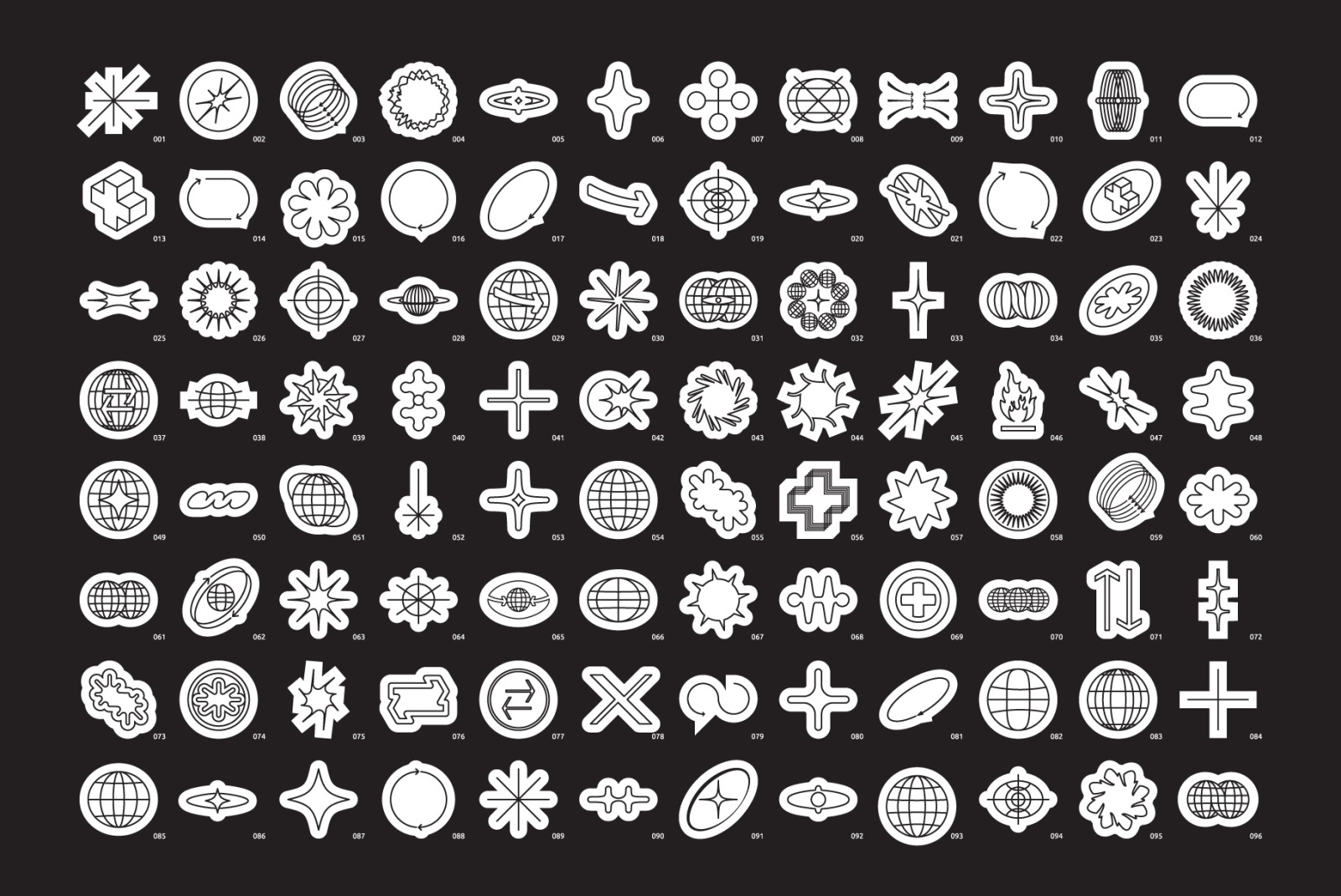 96 Linear Vector Shapes 96 Linear Vector Shapes