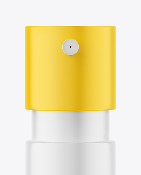 Matte Cosmetic Bottle with Pump Mockup