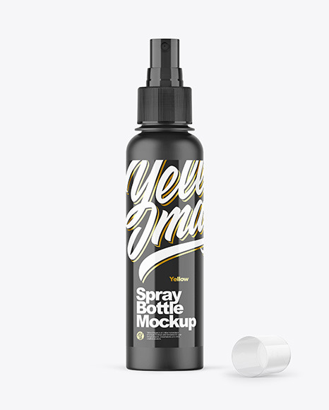 Matte Spray Bottle Mockup