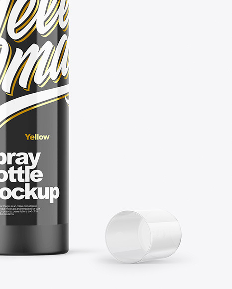 Matte Spray Bottle Mockup