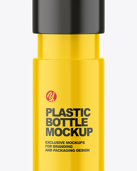 Cosmetic Bottle with Pump Mockup gloss