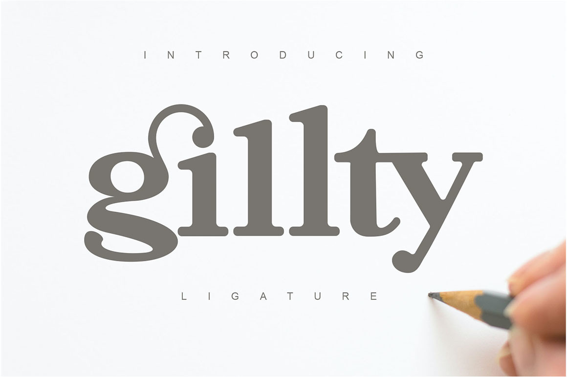 Gilty Moderen Serif Ligature Gilty Moderen Serif Ligature