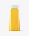 Square Orange Juice Bottle Mockup