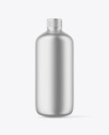 Metallic Milk Bottle Mockup