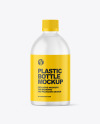 Frosted Plastic Bottle Mockup