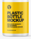 Frosted Plastic Bottle Mockup