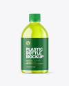 Color Plastic Bottle Mockup