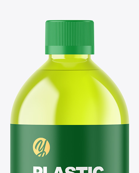 Color Plastic Bottle Mockup