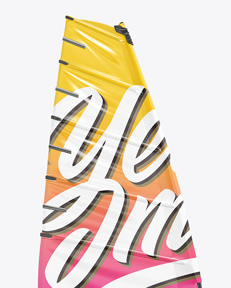 Sailboard Mockup - Side View Sailboard Mockup - Side View