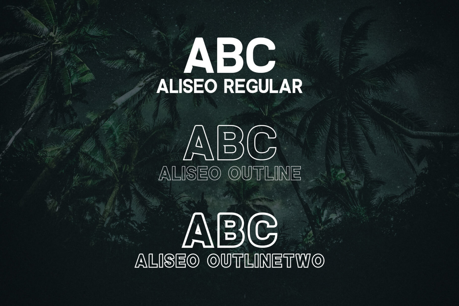 Aliseo Font Family - Sans Serif