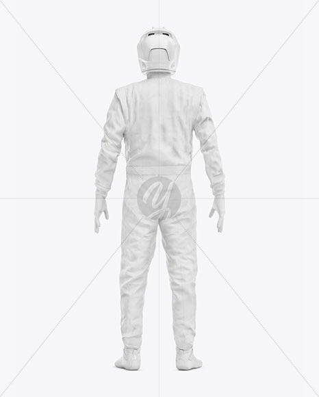 F1 Racing Kit Mockup – Back View