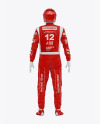 F1 Racing Kit Mockup – Back View