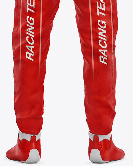 F1 Racing Kit Mockup – Back View