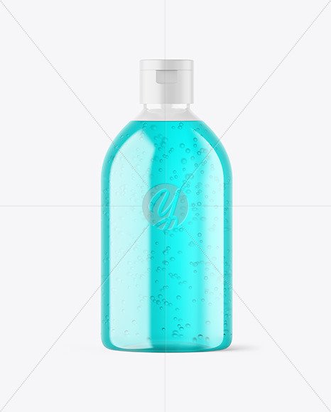 Color Liquid Plastic Bottle Mockup