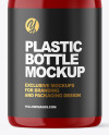 Glossy Plastic Bottle Mockup