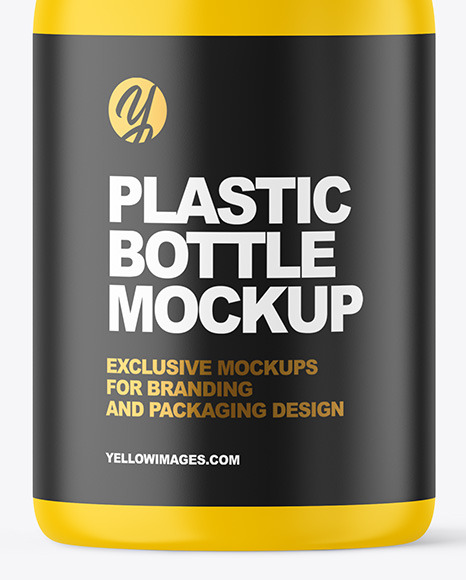 Matte Plastic Bottle Mockup