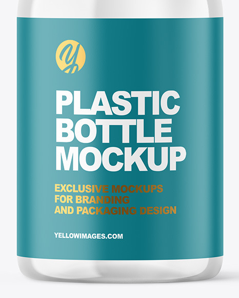 Clear Plastic Bottle Mockup