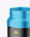 Opened Metallic Jar Mockup