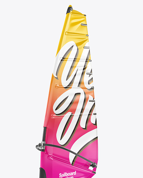 Sailboard Mockup - Half Side View