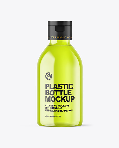 Color Plastic Bottle Mockup