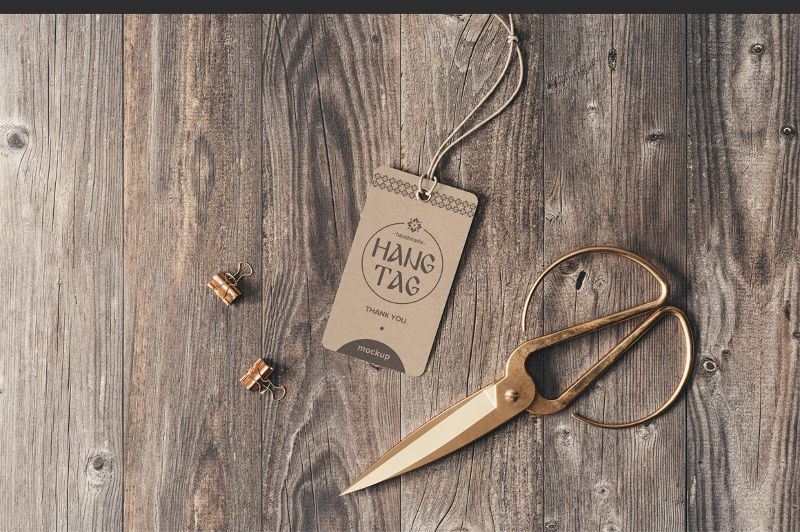 Kraft Paper Hang Tag Mockup Kraft Paper Hang Tag Mockup