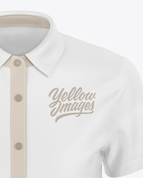 Waitress Short Sleeve Uniform Mockup