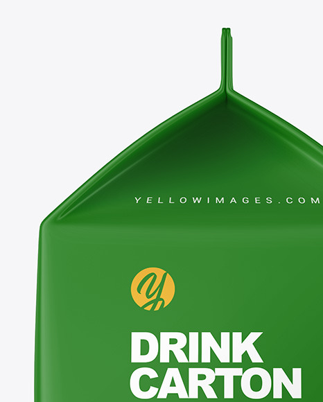 Matte Drink Carton Pack Mockup