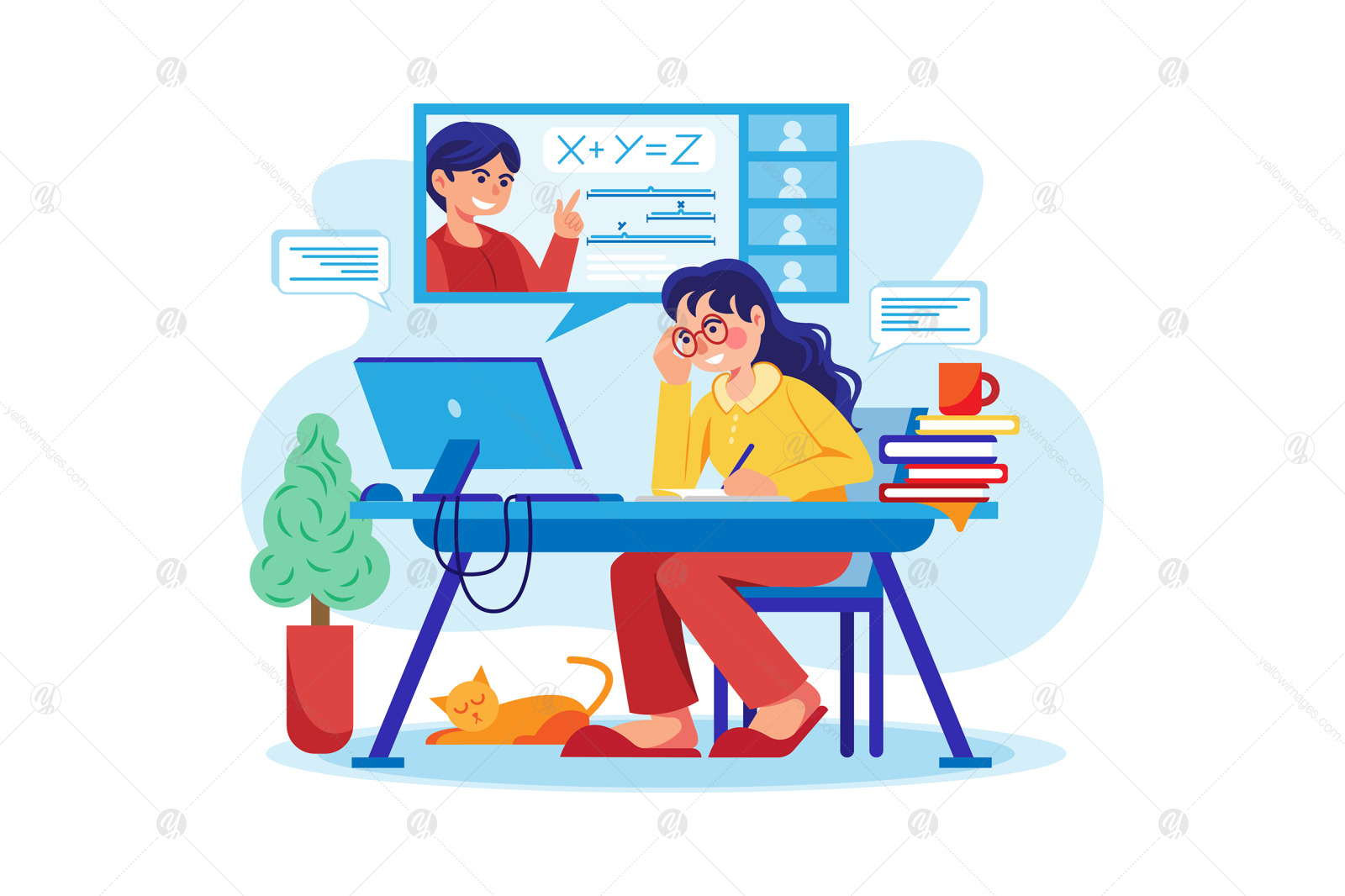 M392_Online Education Illustration Pack