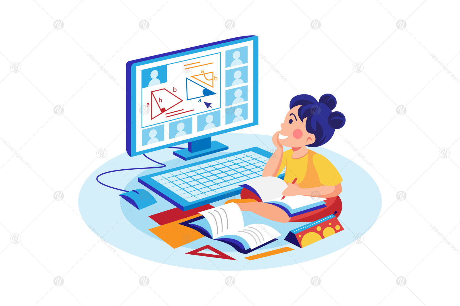 M392_Online Education Illustration Pack