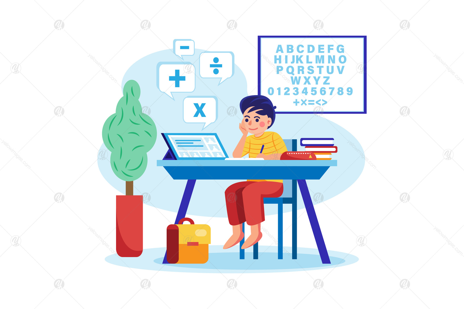 M392_Online Education Illustration Pack