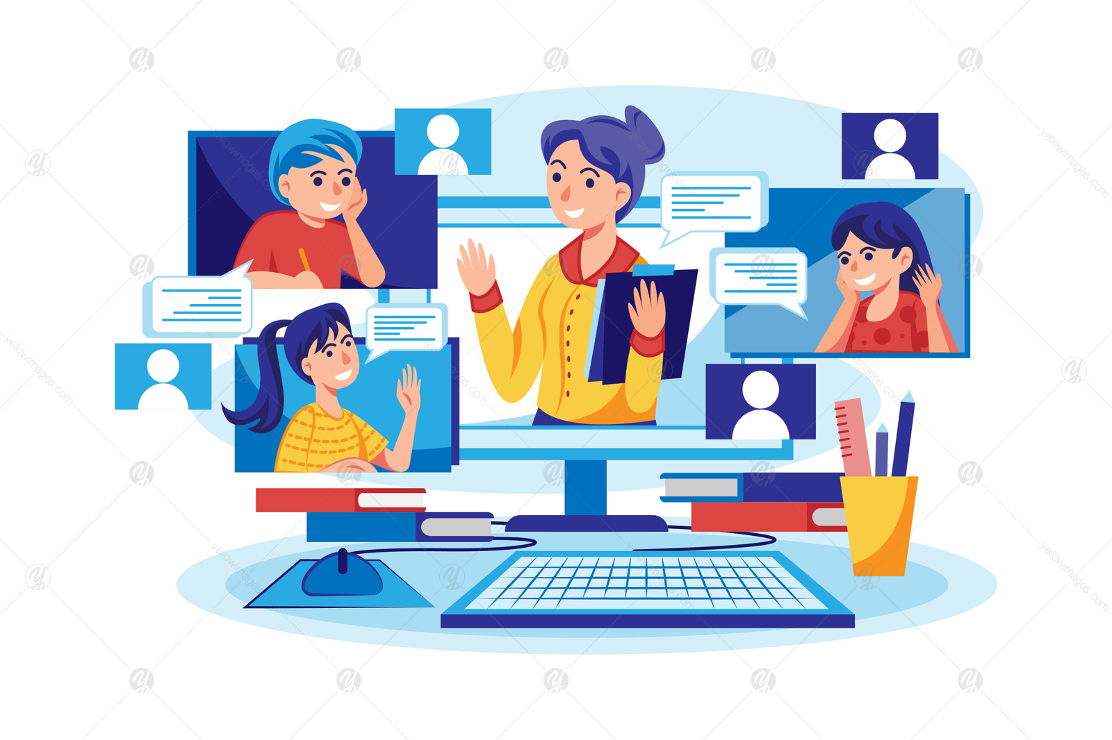 M392_Online Education Illustration Pack M392_Online Education Illustration Pack
