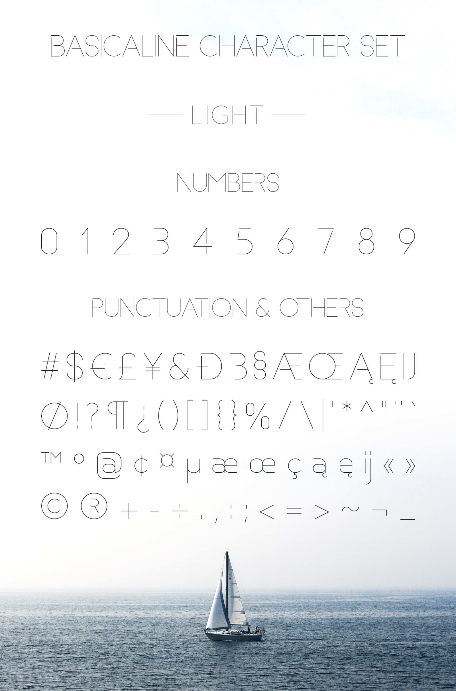 Basicaline Font Family - Sans Serif Basicaline Font Family - Sans Serif