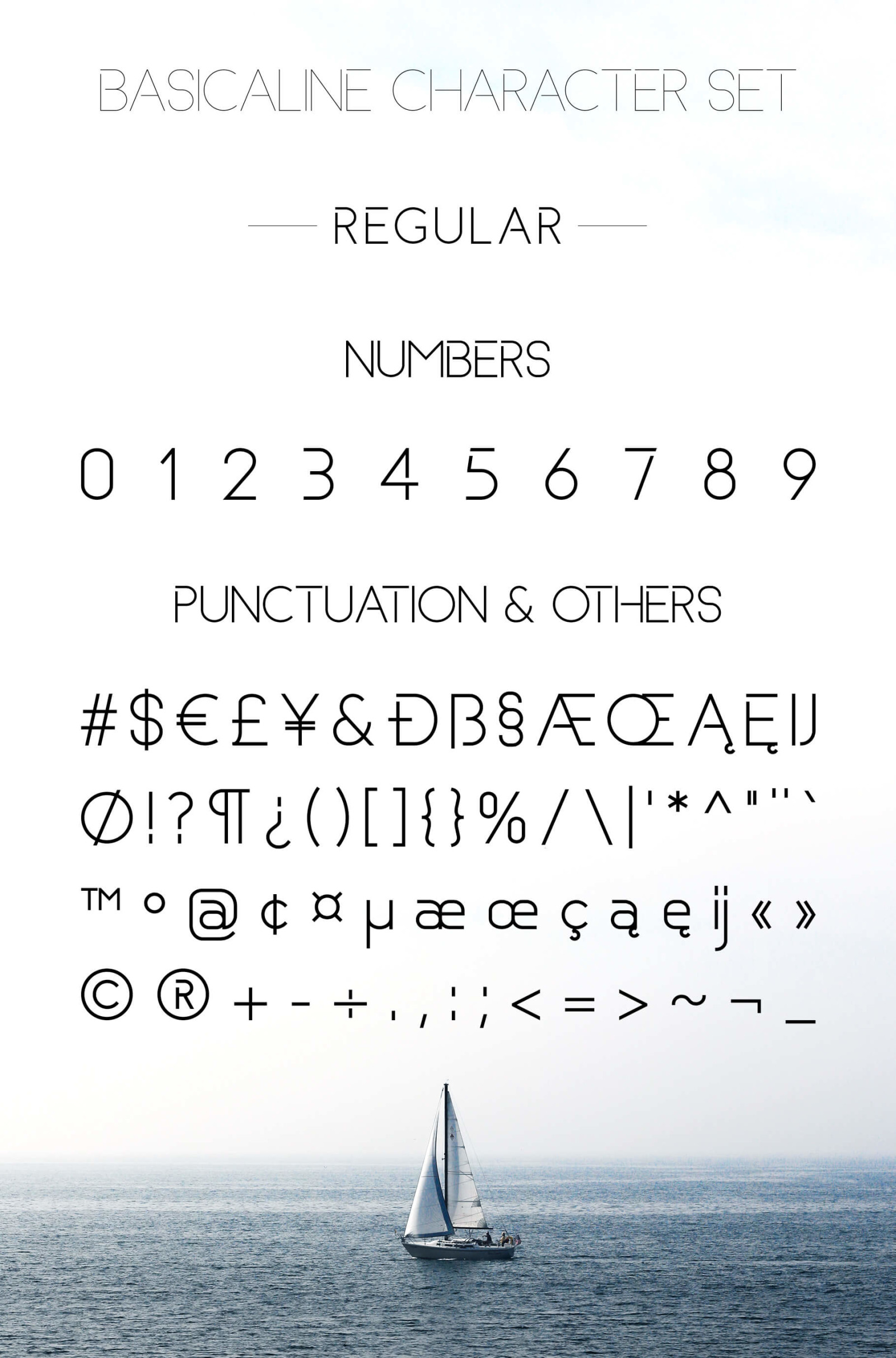Basicaline Font Family - Sans Serif Basicaline Font Family - Sans Serif