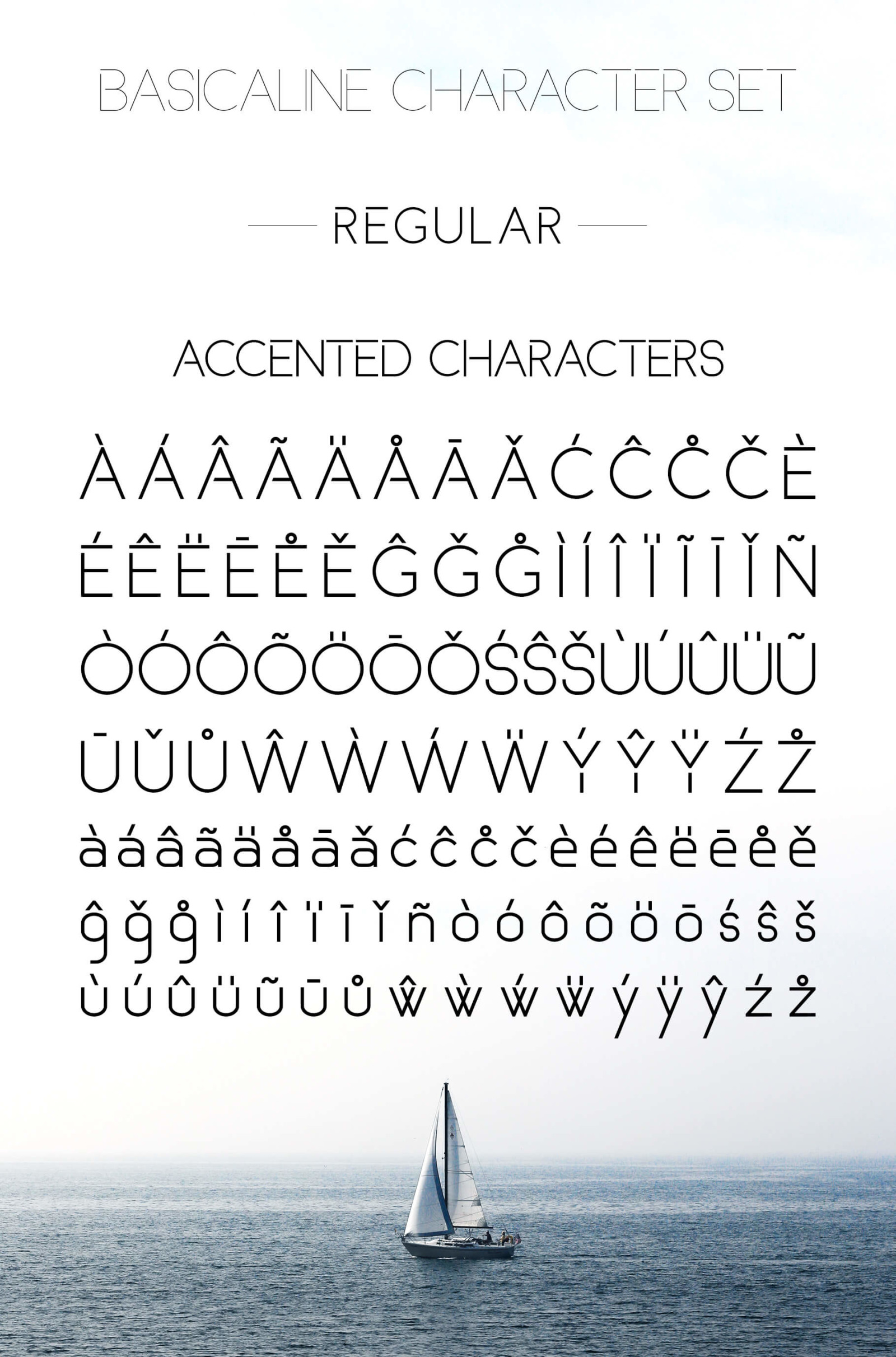 Basicaline Font Family - Sans Serif Basicaline Font Family - Sans Serif